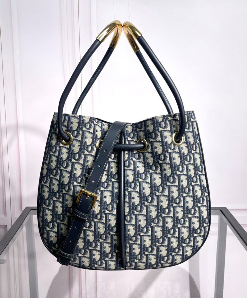 Christian Dior Medium Dior Nolita Bag Dark Blue